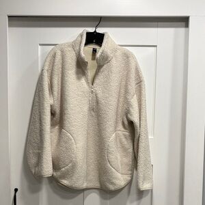 Gap fit Cozy Cream Quarter-Zip Pullover